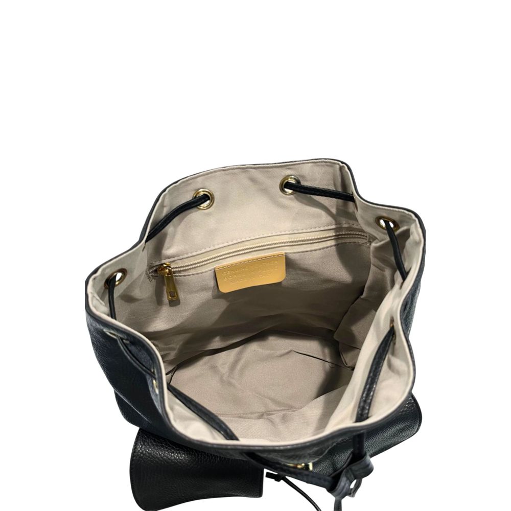 Baldinini Trend Schwarzer Lederrucksack für Damen