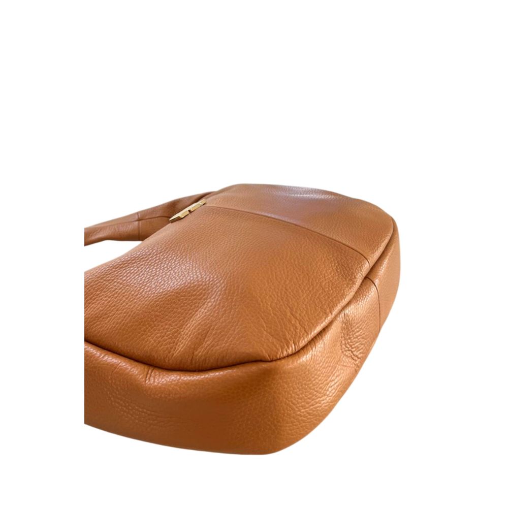 Baldinini Trend Braune Clutch aus Rindsleder