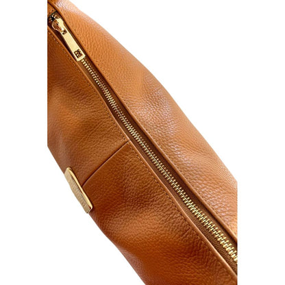 Baldinini Trend Braune Clutch aus Rindsleder