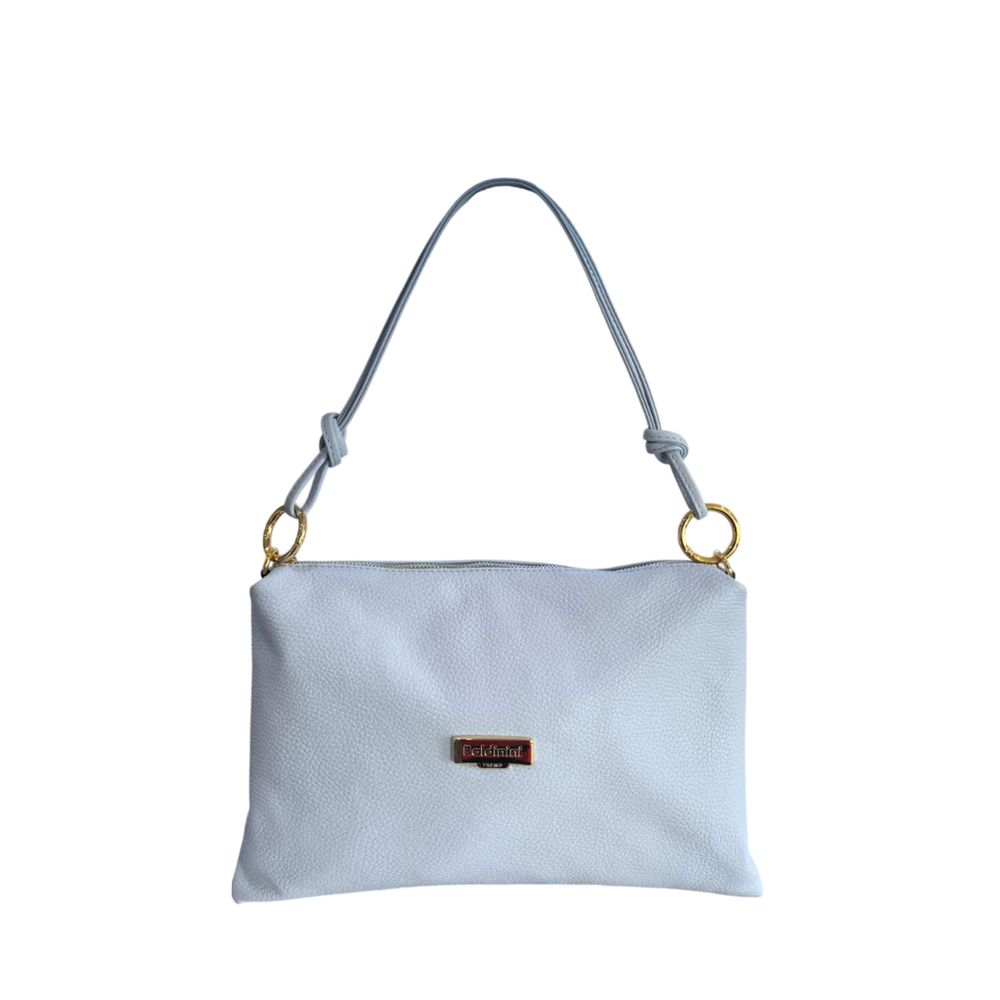 Baldinini Trend Clutch aus blauem Rindsleder