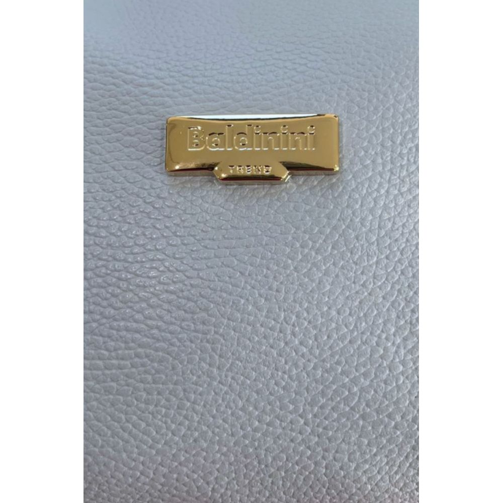 Baldinini Trend Clutch aus blauem Rindsleder