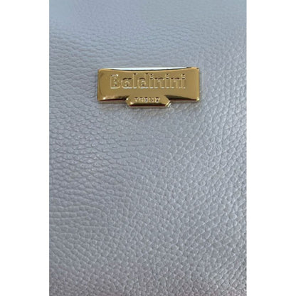 Baldinini Trend Clutch aus blauem Rindsleder