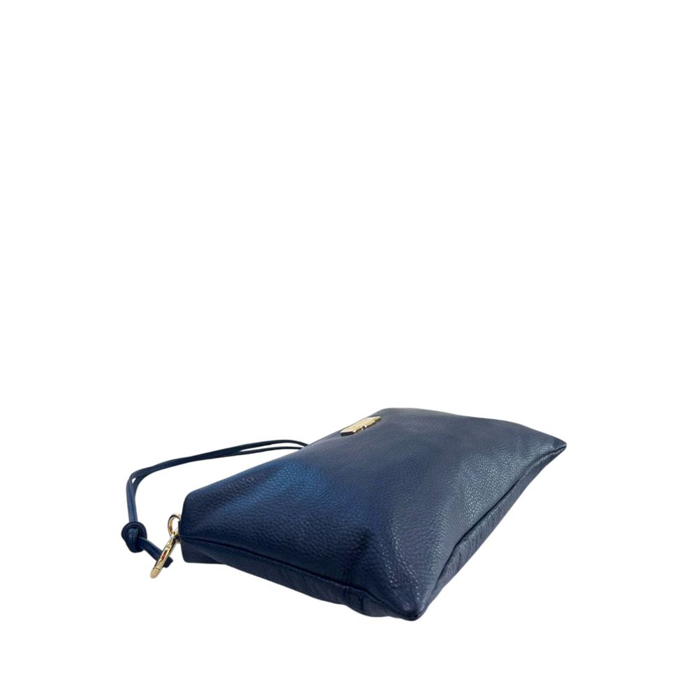 Baldinini Trend Blaue Clutch aus Rindsleder