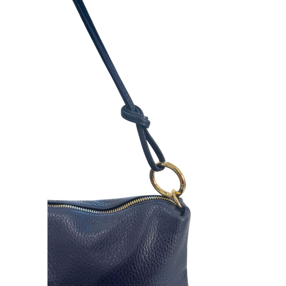 Baldinini Trend Blaue Clutch aus Rindsleder