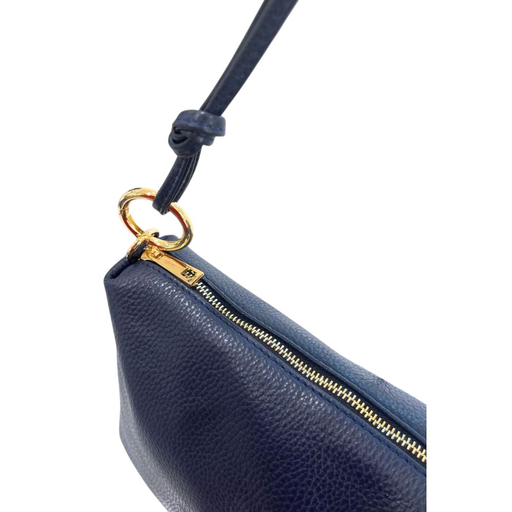 Baldinini Trend Blaue Clutch aus Rindsleder