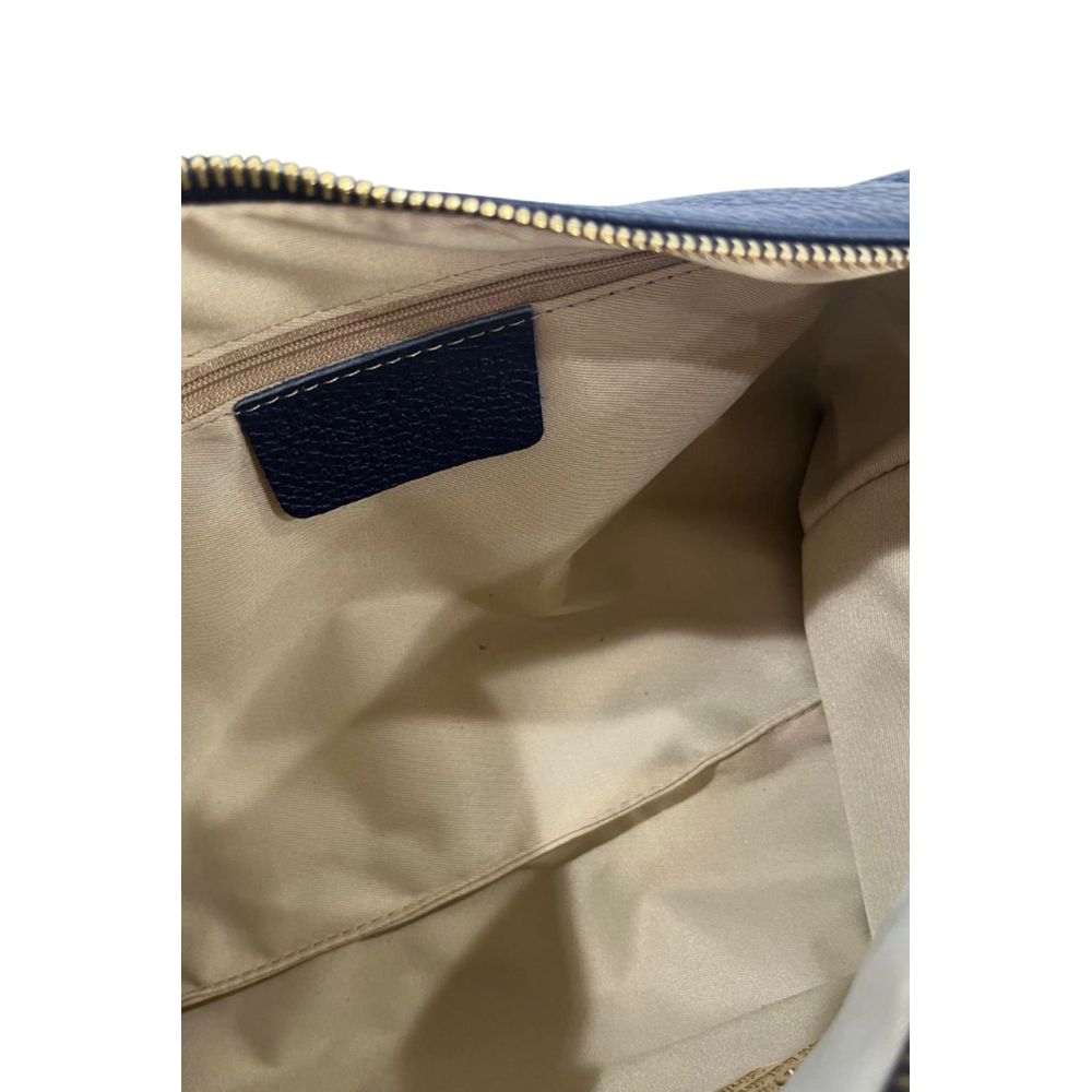 Baldinini Trend Blaue Clutch aus Rindsleder