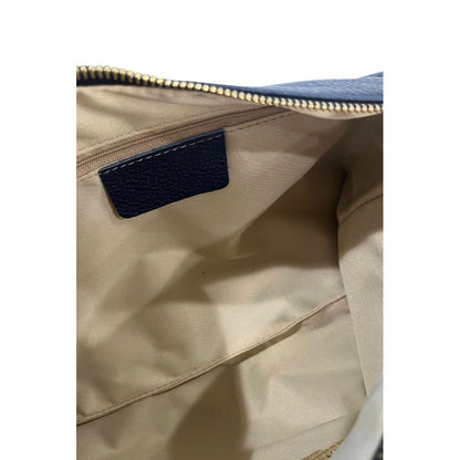 Baldinini Trend Blaue Clutch aus Rindsleder