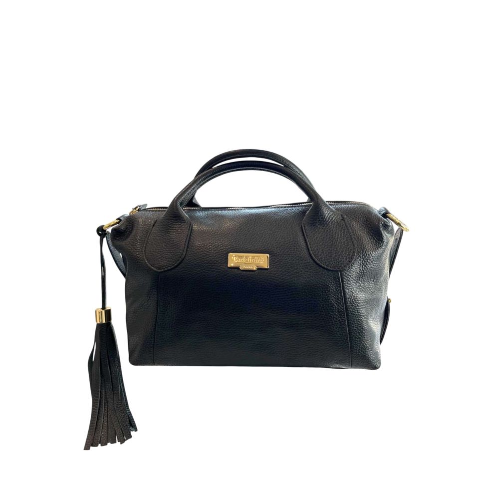 Baldinini Trend Schwarze Leder Damentasche