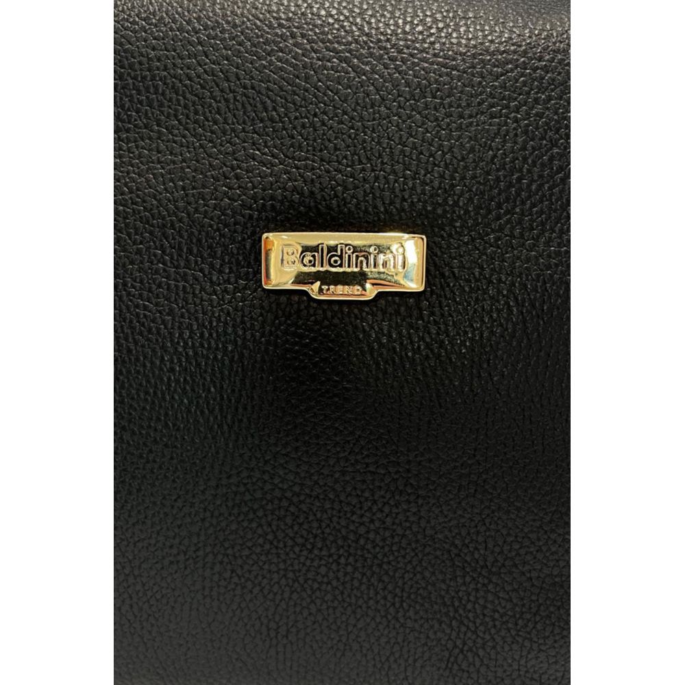 Baldinini Trend Schwarze Clutch aus Rindsleder