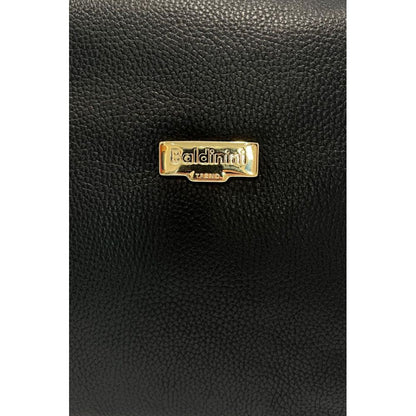 Baldinini Trend Schwarze Clutch aus Rindsleder