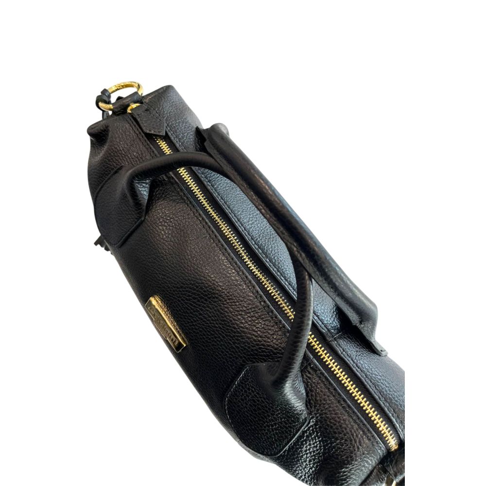 Baldinini Trend Schwarze Leder Damentasche