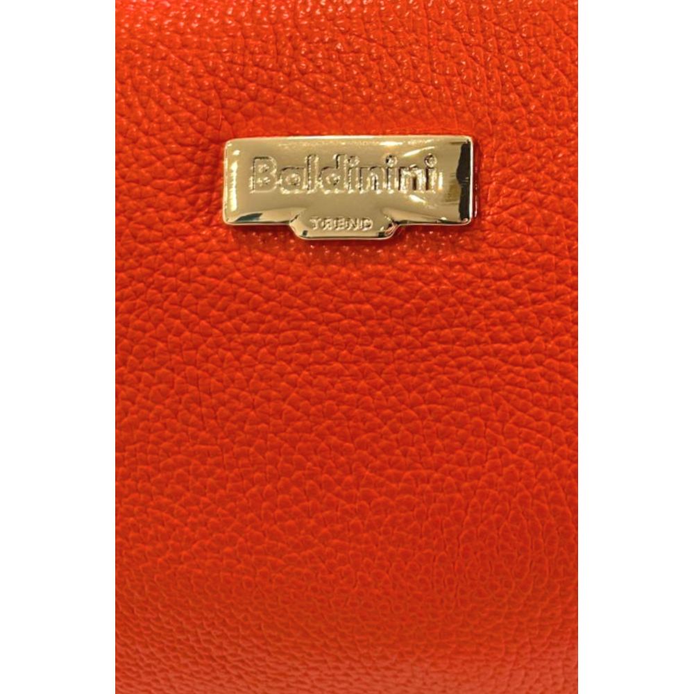 Baldinini Trend Schultertasche aus orangefarbenem Rindsleder