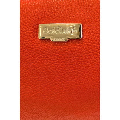 Baldinini Trend Schultertasche aus orangefarbenem Rindsleder