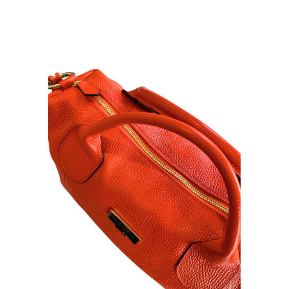 Baldinini Trend Schultertasche aus orangefarbenem Rindsleder