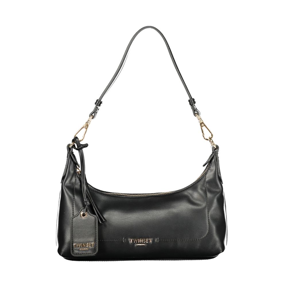 Twinset Schwarze Handtasche aus Polyethylen