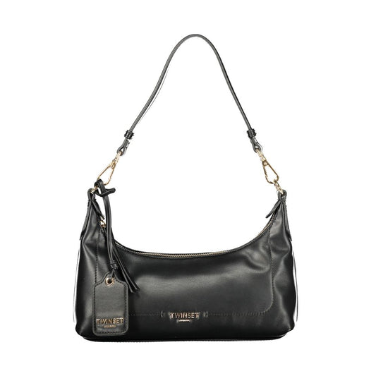 Twinset Schwarze Handtasche aus Polyethylen