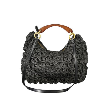 Twinset Schwarze Handtasche aus Polyester