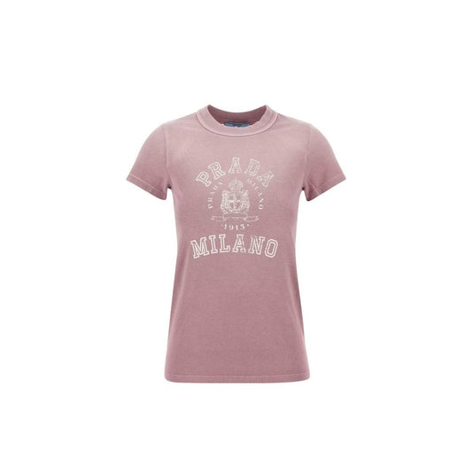 Prada Mehrfarbiges Baumwoll-T-Shirt