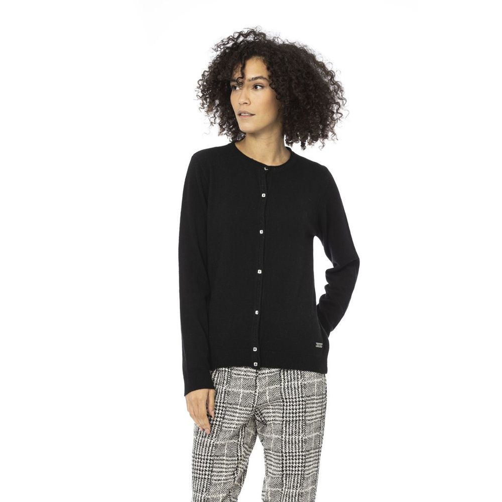 Baldinini Trend Grauer Wollcardigan
