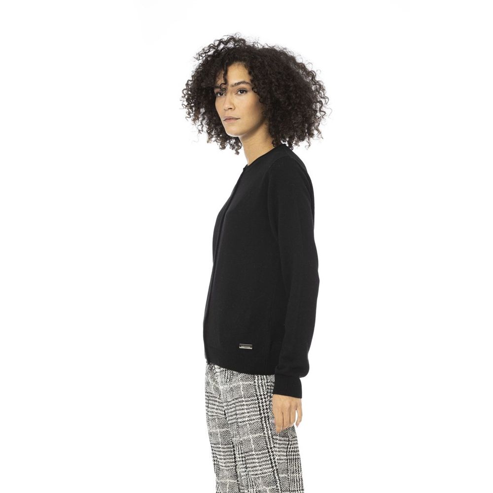 Baldinini Trend Grauer Wollcardigan