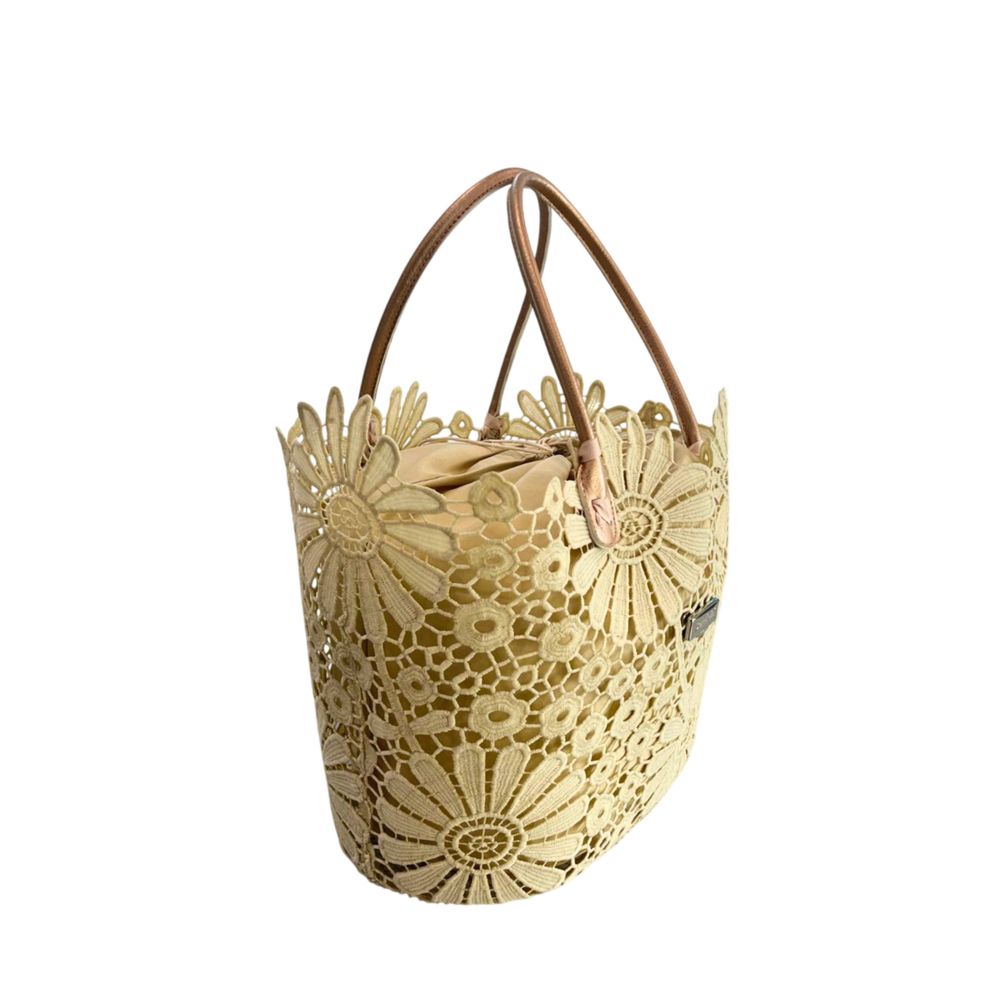 Baldinini Trend Beige PU Damen Handtasche