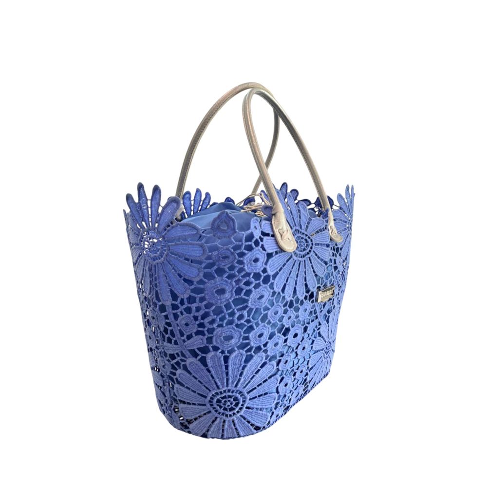 Baldinini Trend Blaue PU-Damenhandtasche