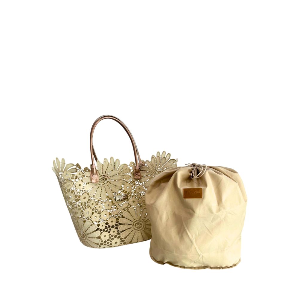 Baldinini Trend Beige PU Damen Handtasche