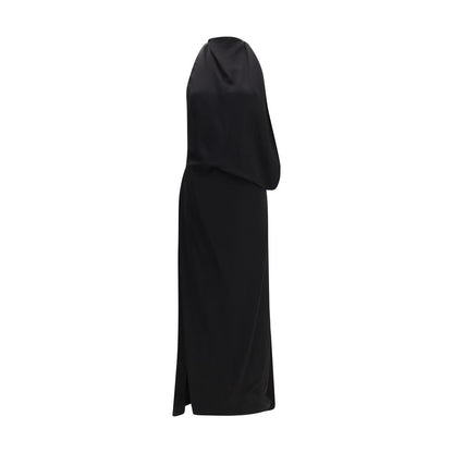 Max Mara Schwarzes Viskose-Freizeitkleid