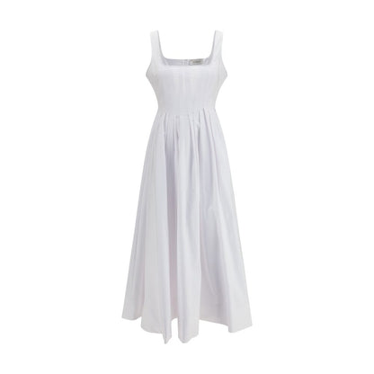 Max Mara Weißes Baumwoll-Freizeitkleid
