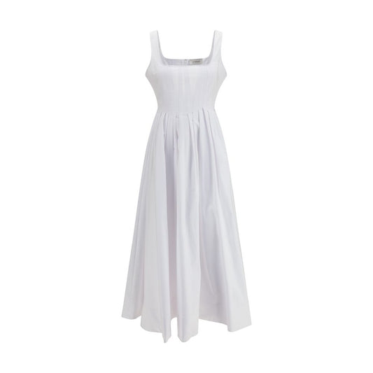 Max Mara Weißes Baumwoll-Freizeitkleid