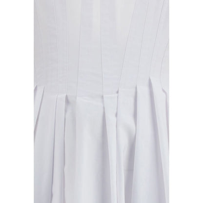 Max Mara Weißes Baumwoll-Freizeitkleid