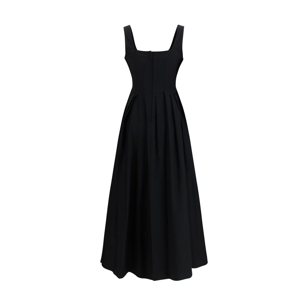 Max Mara Schwarzes Baumwoll-Freizeitkleid