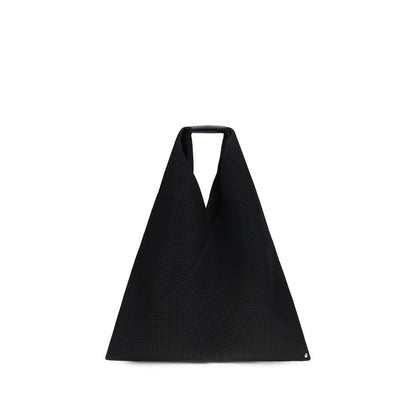 MM6 Schwarze Schultertasche aus Polyester