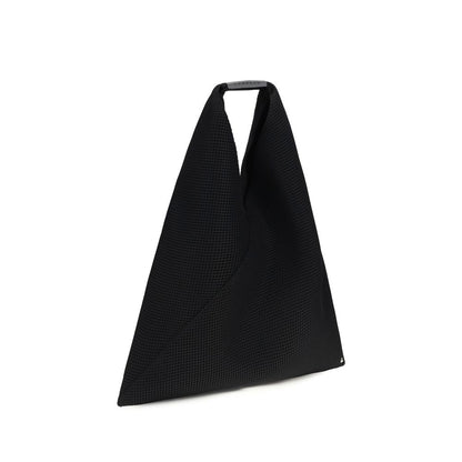 MM6 Schwarze Schultertasche aus Polyester