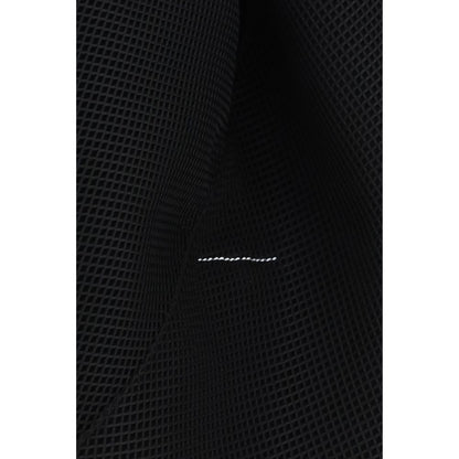 MM6 Schwarze Schultertasche aus Polyester