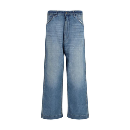 Maison Margiela Blaue Baumwolljeans im Relaxed Fit