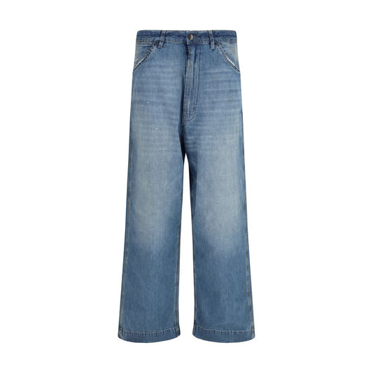 Maison Margiela Blaue Baumwolljeans im Relaxed Fit