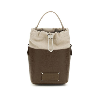 Maison Margiela Braune Kalbsleder Bos Taurus Bucket Bag