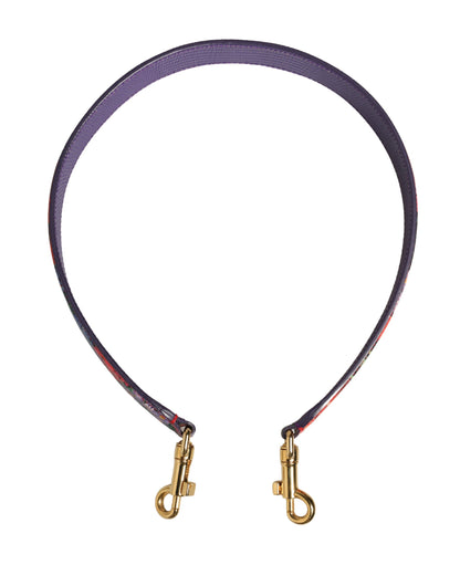 Dolce & Gabbana Schulterriemen aus Leder mit mehrfarbigem Blumenmuster