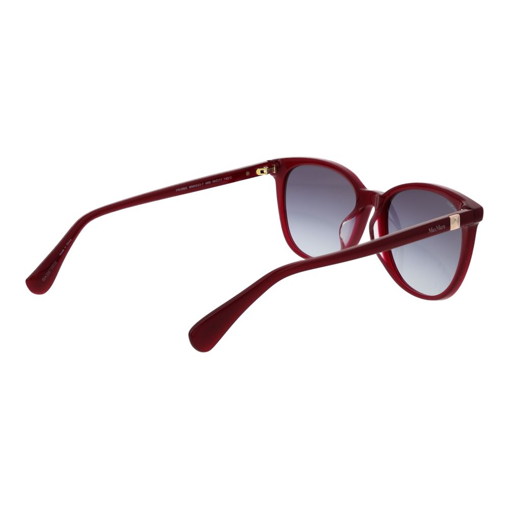 Max Mara Sonnenbrille aus Burgunderrotem Acetat