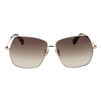 Max Mara Sonnenbrille aus Goldmetall