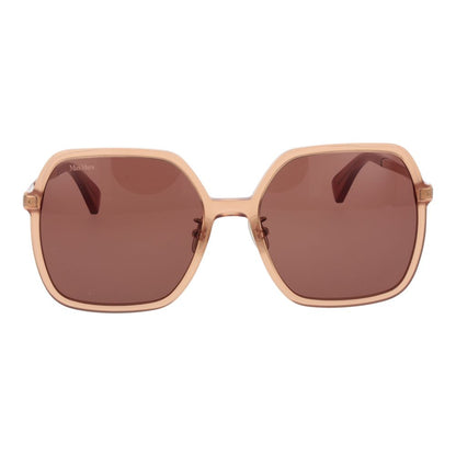 Max Mara Sonnenbrille aus orangefarbenem Acetat