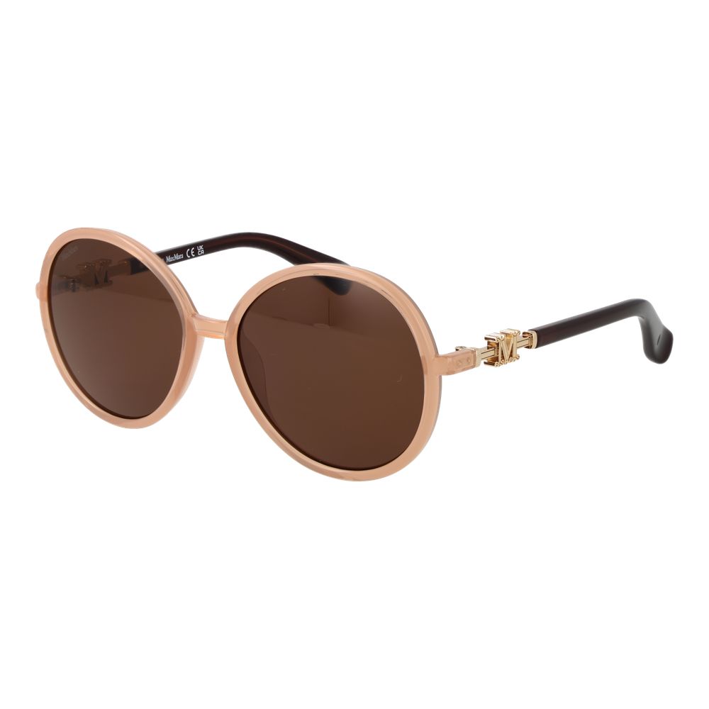 Max Mara Beige Kunststoff-Sonnenbrille