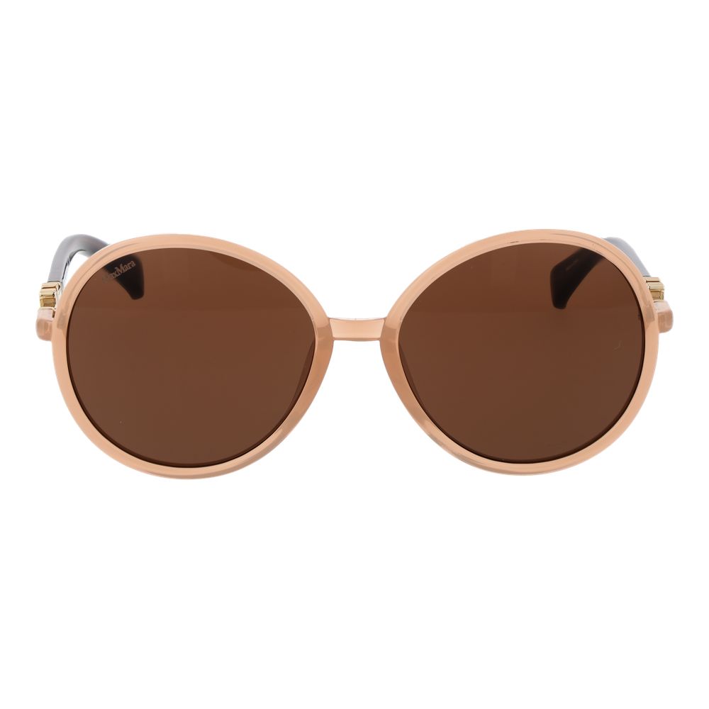 Max Mara Beige Kunststoff-Sonnenbrille