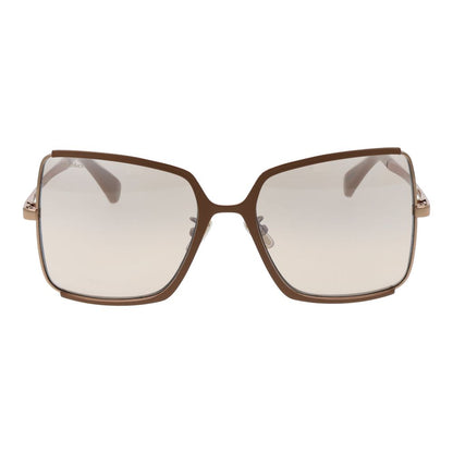 Max Mara Braune Sonnenbrille aus Metall