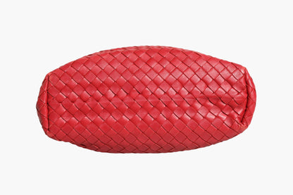 Bottega Veneta Rote Intrecciato Ledertasche