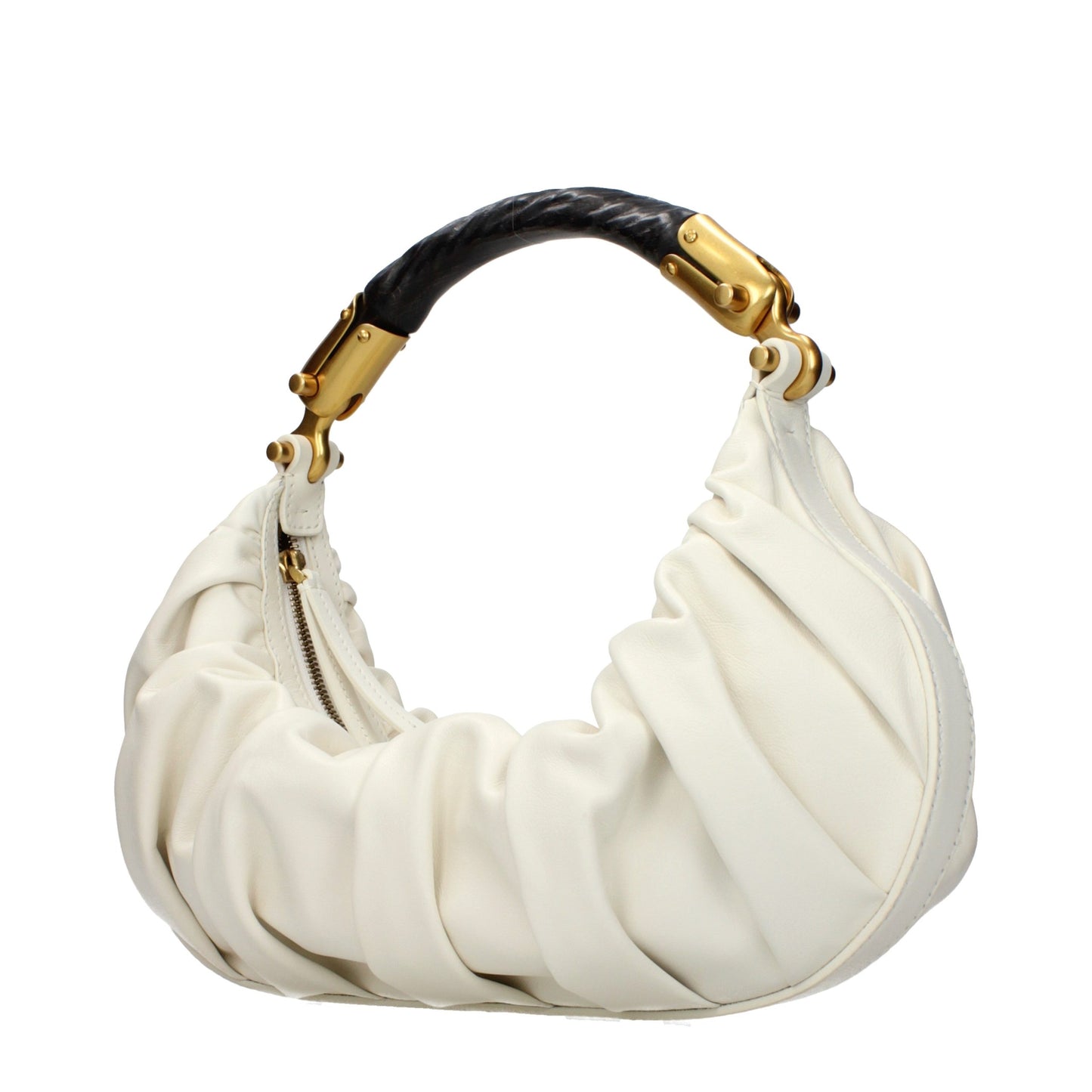 Balmain Beige Leder Handtasche