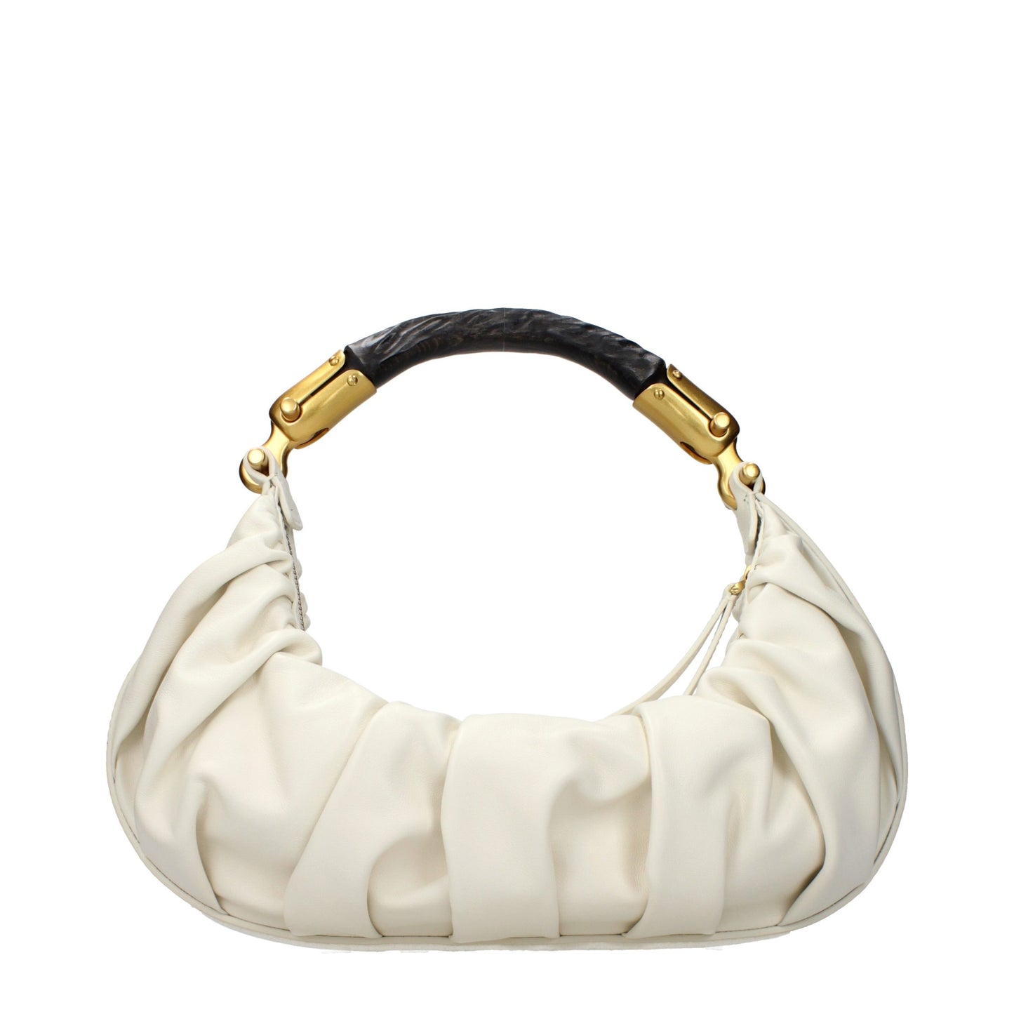 Balmain Beige Leder Handtasche