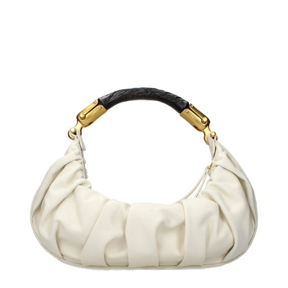 Balmain Beige Leder Handtasche