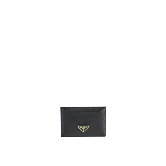 Prada Schwarzer Kalbsleder-Kartenetui